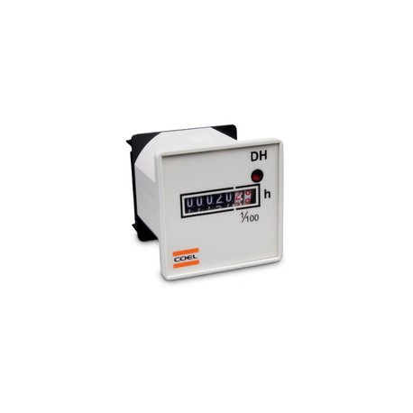 DHF1/220 - Coel -  Horometro Totalizador de horas 220V Montaje RIEL DIN
