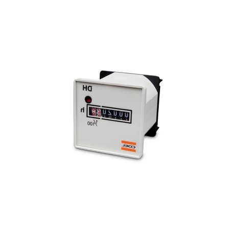 DHF1/100 - Coel - Horometro  totalizador de horas 110 Vac Montaje Riel Din